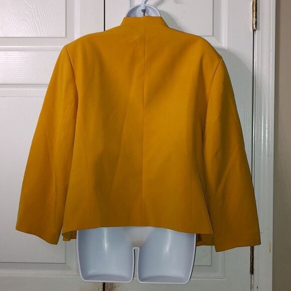Nine West mustard color blazer jacket  Sz 20 - Picture 4 of 5